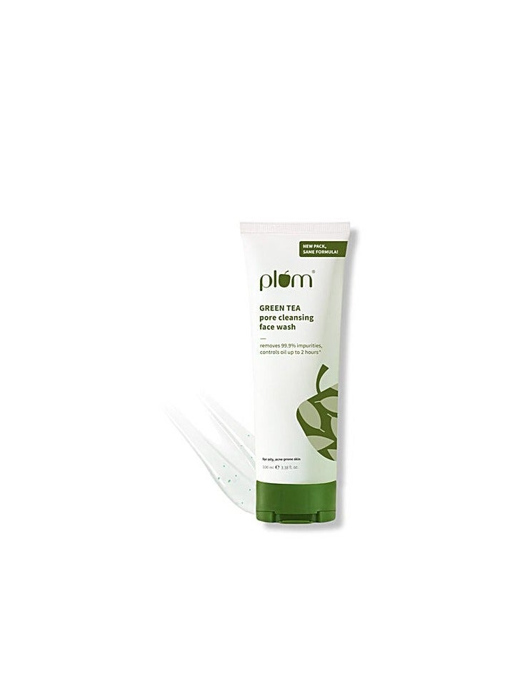Plum Green Tea Pore Cleansing Face Wash for Oily, Acne Prone, Dry & Combination Skin - 100ml - Image 1