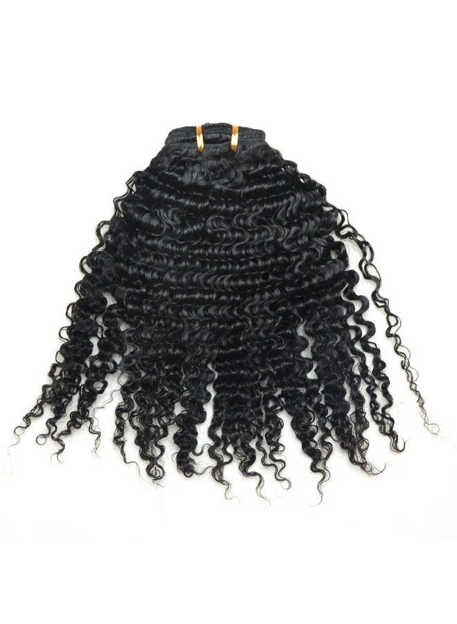لوويجز وصلات شعر أفرو كينكي مجعد 3B 3C بمشبك للنساء ذوات البشرة السمراء، شعر بشري برازيلي أصلي بمشبك، لون طبيعي، 7 قطع/مجموعة (16 بوصة، 3B 3C أفرو كينكي مجعد) - Image 3