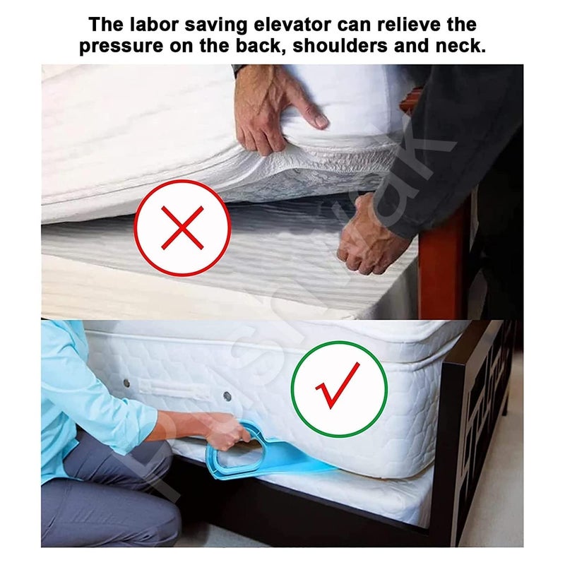 Caltero Plastic Mattress Lifter Tool 2 in 1 Bedsheet Tucker Tool/Stand Bed Lifter Helps Lift and Hold Mattress Wedge Elevator Tool Bed Making Tool Bed Tucker Tool 2024. (Pack 1) - Image 3