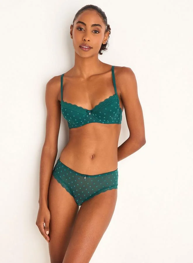 Aadaraya Briefs with Floral Lace