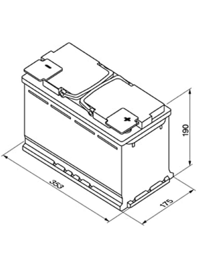 BOSCH BOSCH AGM Battery 0092S5A090 AGM 105 - Image 4