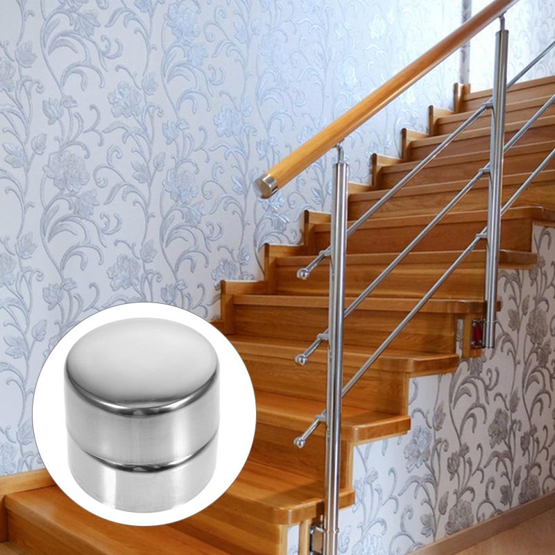 Stainless Steel Handrail End Caps 45mm 2pcs Stair Railing Accessories - Image 4