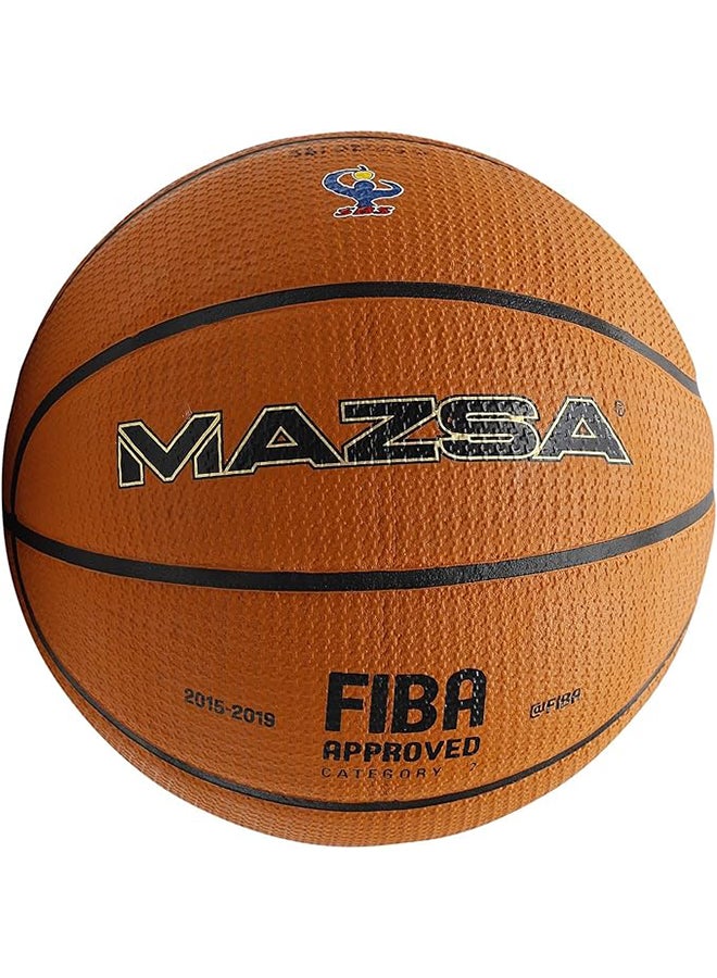 TA SPORT TA Sport 4050070 Cellular Rubber Basketball with Waft, Size 7, Brown  - Image 1