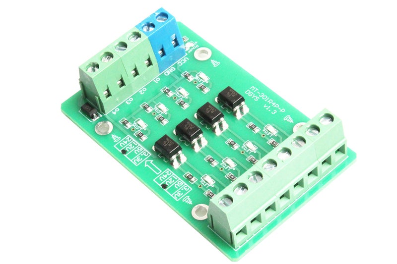 NOYITO 4-Channel Optocoupler Photoelectric Isolator Module Level Voltage Converter Module PLC Signal Converter Module PNP NPN to NPN (3.3V to 5V) - Image 5