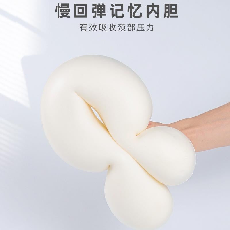 U-Shaped Pillow Travel Memory Foam Neck Pillow Plain Nap Pillow Portable Scarf Aircraft U-Shaped Pillow Custom Logo - Image 5
