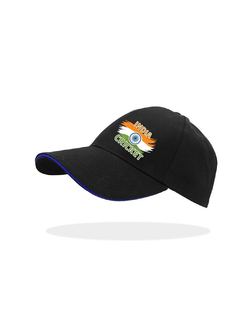 قبعات البيسبول لمحبي رياضة الكريكيت في الهند لكل من الرجال والنساء مع إبزيم معدني قابل للتعديل للإغلاق - مثالية للأنشطة الخارجية والمباريات والارتداء اليومي - Image 4