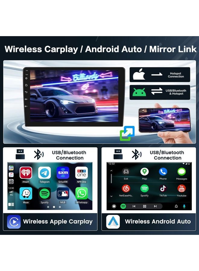 Inefala 8-Core 4+64G Android Car Stereo Screen for Kia Soul 2014-2017(Manual A/C) Radio Upgrade, 9'' Touch Screen with Wireless CarPlay Android Auto, Mirror Link, GPS Navigation, AHD Backup Camera - Image 3