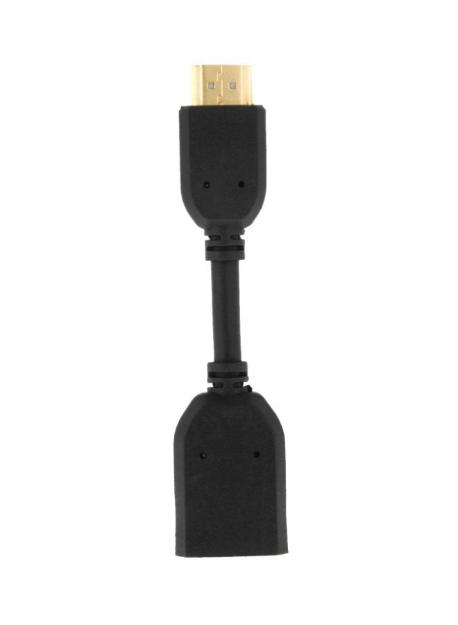NIBEMINENT HDMI Connector Adapter Black/Gold  - Image 1