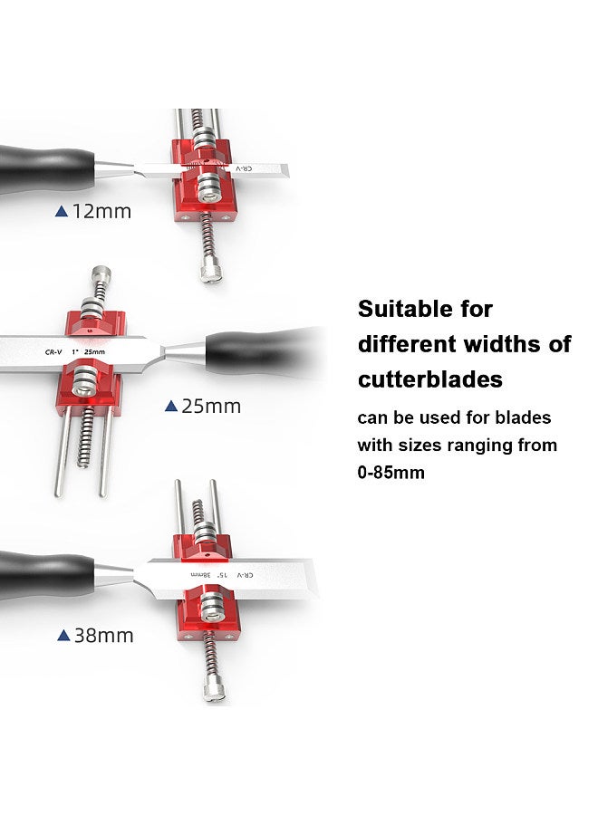 Universal Stainless Steel Fixed Angle Sharpener Woodworking Planer Sharpening Grinding Stone Chisel Sharpener Cutter Grinder with Push Wheel  - Image 2