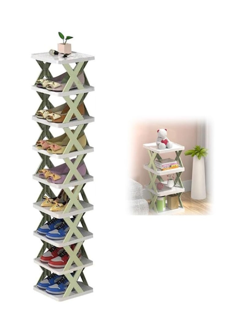 BLOOMING TIME 9 Layer Shoe Rack Organizer,Detachable, Space Saving, PP Material, Easy Assembly, Large Capacity, Versatile Storage - Image 1