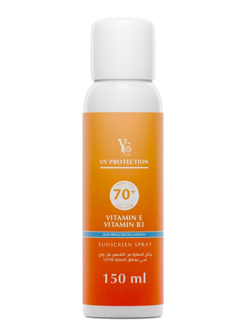 Sunscreen Spray 70+ UVA UVB - 150 ml