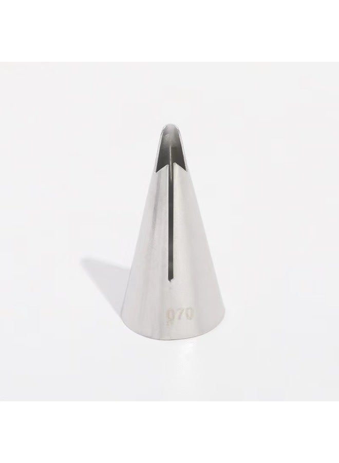 Korean Style Skirt Piping Mouth Barbie Pleated Skirt Piping Mouth 304 Stainless Steel Baking DIY Tool Small-Specifications:070 - Image 1