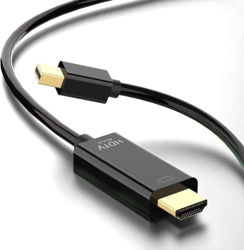 كاست ويف كابل Mini DisplayPort إلى HDMI بطول 6 أقدام (1.8 متر) بدقة 4K@60Hz، متوافق مع MacBook Air/Pro، Microsoft Surface Pro/Dock، الشاشات، أجهزة العرض والمزيد - Image 1