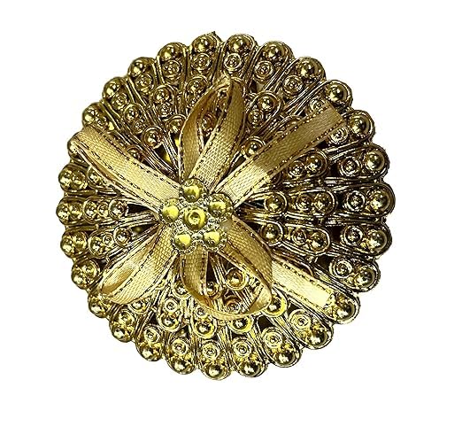 Awadh Acrylic Golden Decorative Box for Mini Storage For gift Mini Storage Diwali Gift box Deepawali Ring Jewellery Dry Fruits Container Case DIY Round Shape Pack Of 4 - Image 3