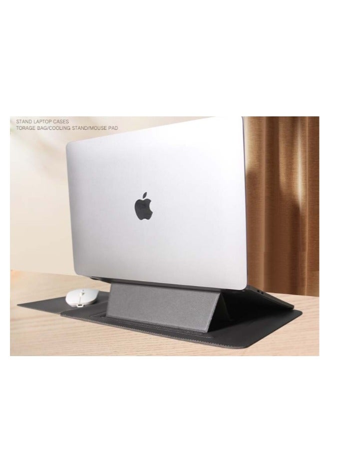 OASIS-TH Laptop Bag Sleeve Case 13/14-Inches Compatible With 4 in1 Laptop Stand,Mouse pad Accessory bag MacBook Pro Notebook color Gray - Image 2