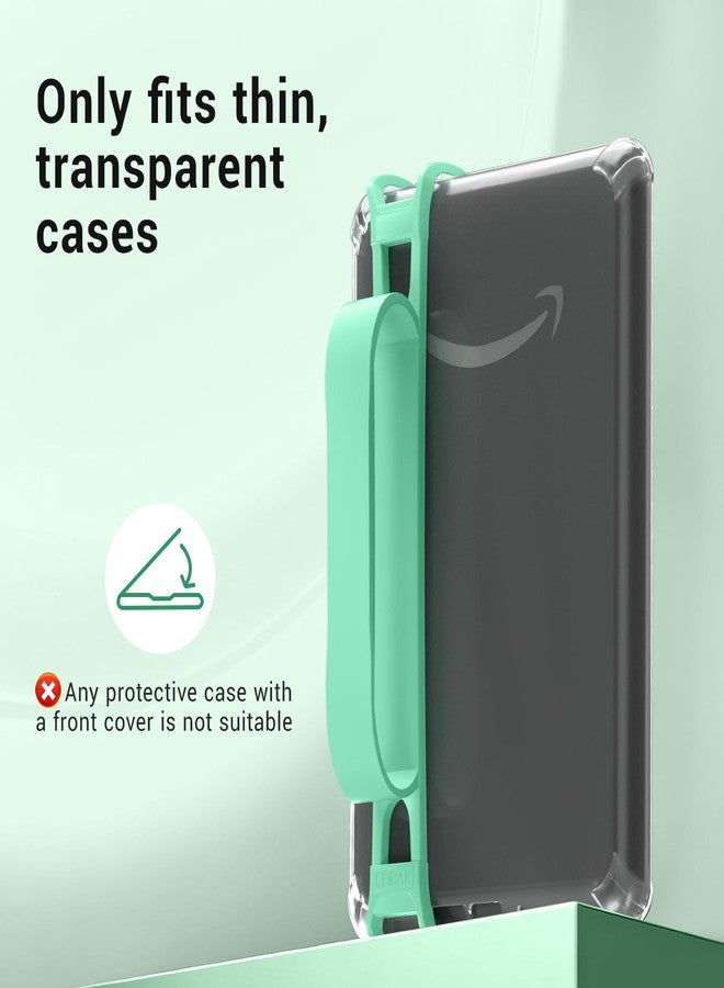 CoBak Hand Strap for 6-7" Kindle/Voyaga/Lenovo/Sony E-Book/Kindle Fire/Kobo/Tablets, Convenient for Bedtime Reading, High-Elastic, Lightweight, Soft and Secure Grip Holder, Sage Green - Image 4