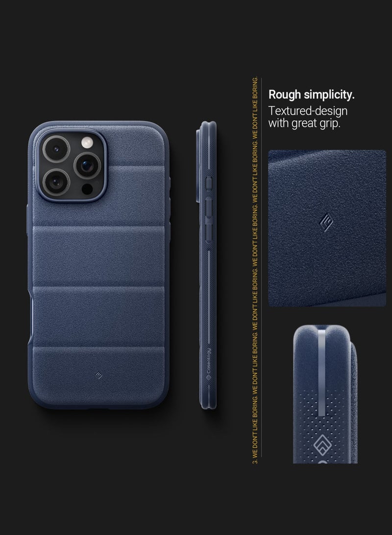 Caseology Athlex Mag iPhone 16 PRO MagSafe Case Cover Mil Grade with Integrated Grip - Active Navy - Image 3