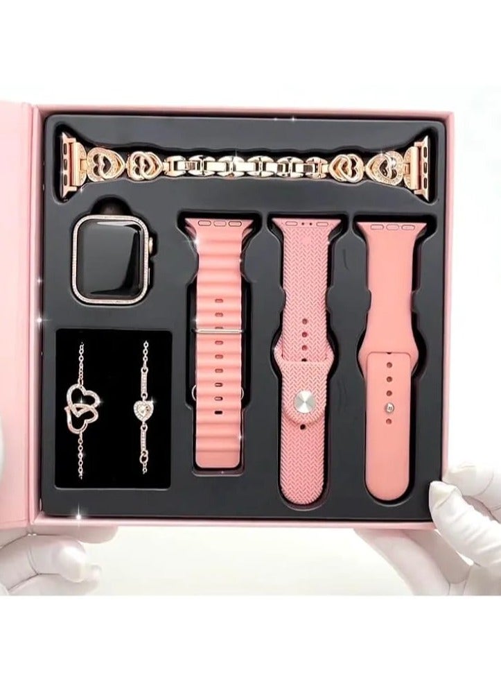 Haino Teko G10 Mini Smart Watch with Real AMOLED Display | Comes with 4 Straps & 2 Bracelets for Custom Style | Fitness Tracker, Heart Rate Monitor, Waterproof, Compatible with iOS & Android - Image 4