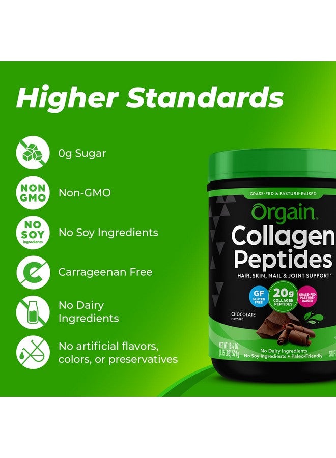أورجين مسحوق ببتيدات الكولاجين المُحلل من أورجين للنساء والرجال، بنكهة الشوكولاتة، 20 غرامًا من الكولاجين المُغذّى على العشب - مُكمّل غذائي لدعم الشعر والبشرة والأظافر والمفاصل، مناسب لحمية الباليو والكيتو، غير مُعدّل وراثيًا، النوع الأول والثالث، 1 رطل - Image 5