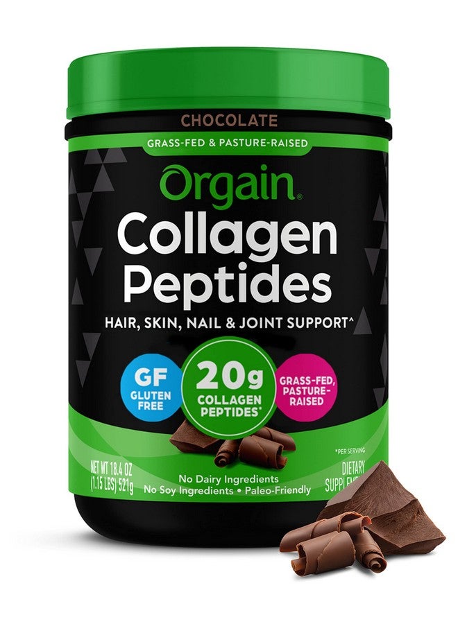 أورجين مسحوق ببتيدات الكولاجين المُحلل من أورجين للنساء والرجال، بنكهة الشوكولاتة، 20 غرامًا من الكولاجين المُغذّى على العشب - مُكمّل غذائي لدعم الشعر والبشرة والأظافر والمفاصل، مناسب لحمية الباليو والكيتو، غير مُعدّل وراثيًا، النوع الأول والثالث، 1 رطل - Image 1
