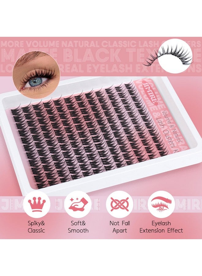 جيمير رموش صناعية طبيعية، رموش صناعية مموجة، رموش صناعية فردية، 132 قطعة، رموش صناعية كلاسيكية، رموش صناعية ناعمة، سهلة الاستخدام للمبتدئين من JIMIRE - Image 4