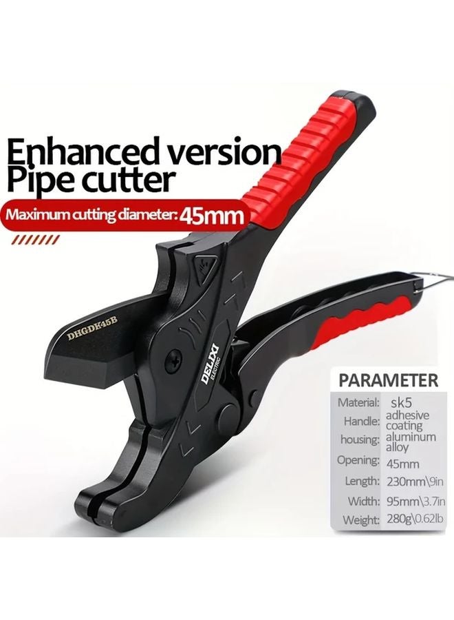 45mm Hose Cutter with Sharp Blades for PPR PE PP and Rubber Tubing Home Plumbing Repairs - Image 1