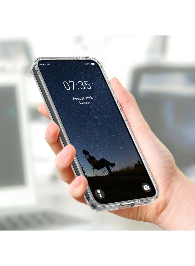 Case for Samsung Galaxy A37 Magnetic Military Drop Protection Anti Yellowing Mobile Phone Case Robust Durable Shockproof Protective Case Transparent Case (Clear) - Image 3