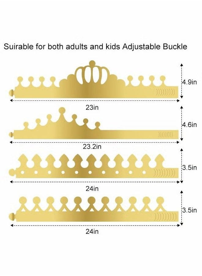 قبعات الحفلات ، التيجان الورقية الذهبية للاحتفال بعيد ميلاد 4 أنماط قابل للتعديل الملك تاج حزب القبعات للملكات اليوبيل البلاتيني اليوبيل الحزب، زينة اليوبيل القبعات (20 قطعة) - pzsku/ZF84AAEE3416CDC4EB432Z/45/_/1731398365/acff0ca6-d91f-46cc-bdde-ea7e7c0093cc