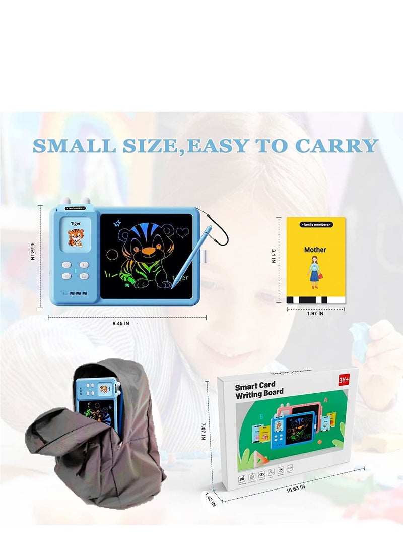 دي إم جي لعبة تعليمية مسموعة ، 224 قطعة من البطاقات التعليمية الناطقة ، بطاقات فلاش مسموعة مع مؤثرات صوتية ، جهاز لوحي للكتابة بشاشة إل سي دي ، تعلم تعليمي ، ألعاب كلمات ، هدية عيد ميلاد للأطفال الصغار من عمر - Image 2