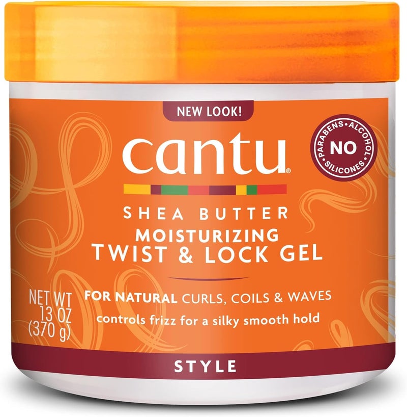 Cantu Shea Butter For Natural Hair Moisturizing Twist Lock Gel Control Frizz For A Silky Smooth Hold 370g