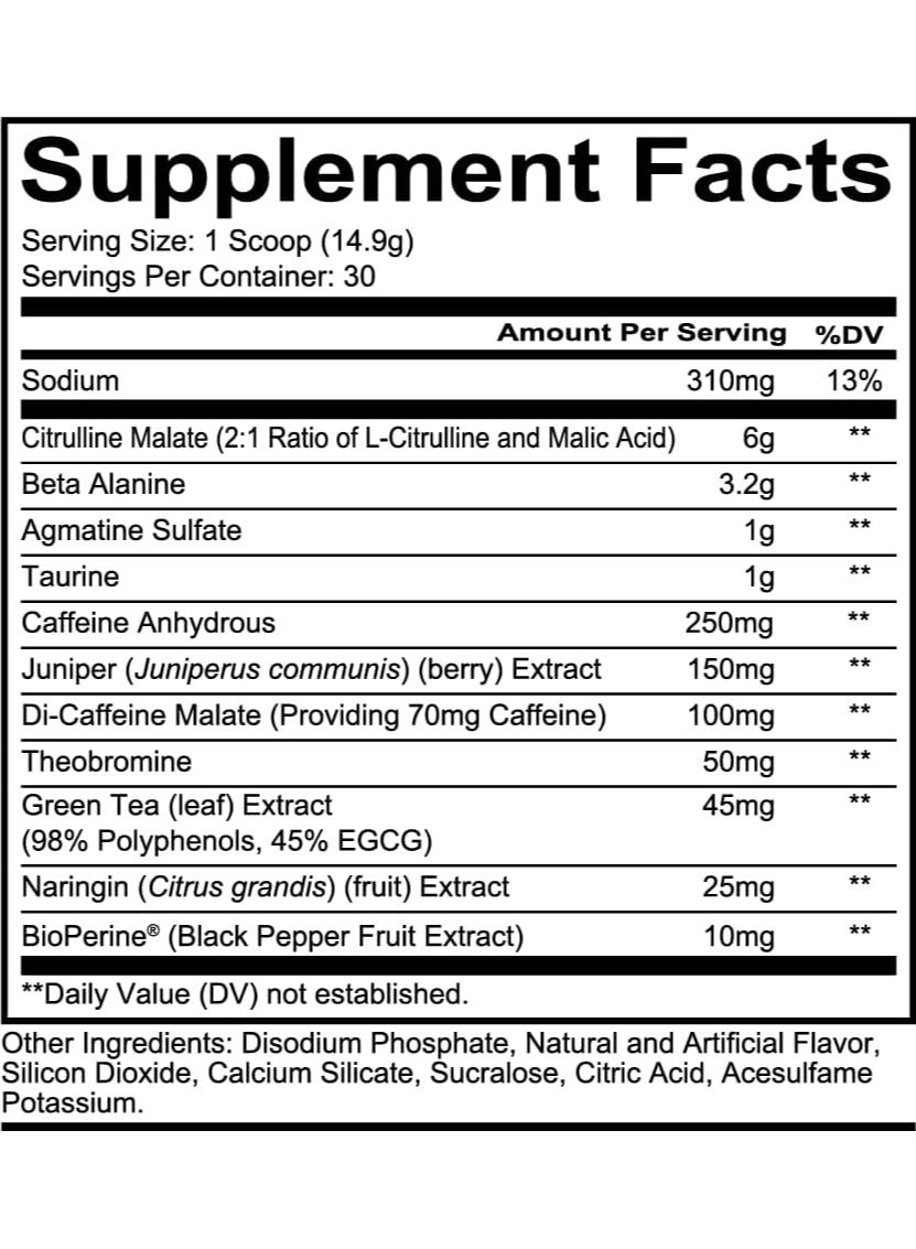 Redcon1 Total War - Pre Workout, 30 Servings (Sour Gummy Bear)