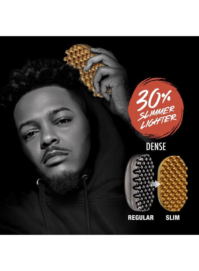 Red by Kiss Bow Wow X Twist King Luxury Twist Styler Washable and Durable Twist Brush for Afro Curl- Slim and Dense (Gold) - Image 3