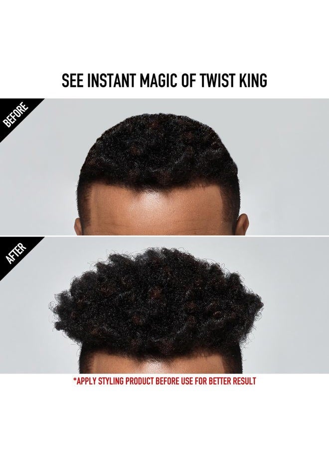 Red by Kiss Bow Wow X Twist King Luxury Twist Styler Washable and Durable Twist Brush for Afro Curl- Slim and Dense (Gold) - Image 5