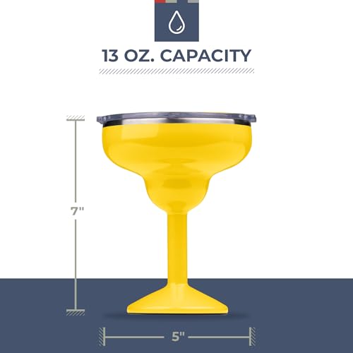 ORCA Rita | Temperature Insulated, Stainless Steel Margarita Glass, Lidded Tumbler for Cocktails, Wine & Cold Drinks — Pearl Gloss - Image 3
