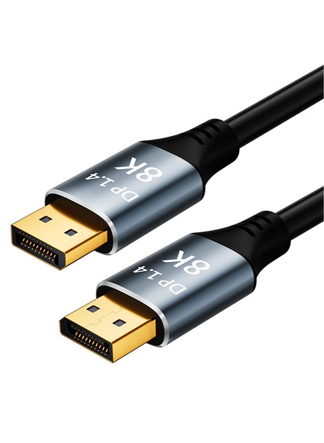 chixing كابل DisplayPort 8K Ultra HD DisplayPort 1.4 ذكر إلى ذكر كابل نايلون SPCC Shell، يدعم دقة 7680x4320 8K@60 هرتز، 4K@144 هرتز، 2K@165 هرتز HDP HDCP لشاشة الألعاب  - Image 1