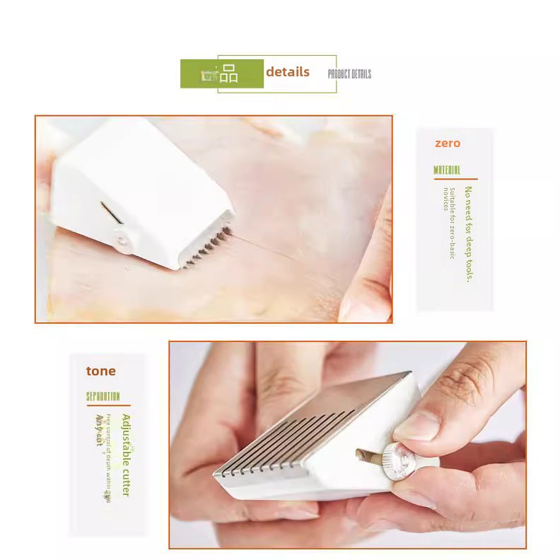 Squid Knife Cut Flower Multifunctional Household Pig Skin Duck Gizzard Flower Adjustment Depth Cut Waist Flower Tool Kitchen Gadgets(Squid flower cutter) - Image 5