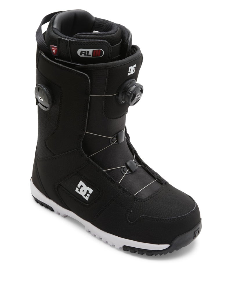DC Shoes Mens Phase BOA Pro Warm Durable Articulated MediumFlex Ventilated Snowboard Boots Insulated Liner Molded Insole BlackBlackWhite 7