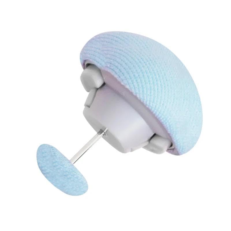 Fexnora Fexnora Cotton Mushroom Shape Blanket Clips, Duvet Cover Clips, Non-Slip Quilt Clips Fasteners, Duvet Button Fasteners Comforter for Bedding Accessories Curtain Socks Mattress (Multicolor, 12) - Image 2