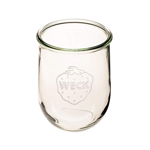 Weck Tulip Jar - Sour Dough Starter Jars for Sourdough - 1 x WECK 745 Large Clear Jar with Wide Mouth - 1 Liter Includes Glass Lid, rubber seal and steel clips - Image 4