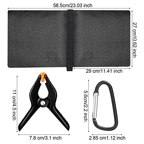Hoteam 12 Sets Sandbag Weight Bag with Zipper, Spring Clamps, Hooks Heavy Duty Sand Bags Weights for Christmas Tree Stand, Outdoor Decorations, Canopy Tent, Fixed Brackets - Image 2