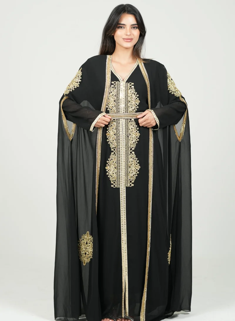 AL BENT AL SHARQIEH embroidered kaftan dress jalabia