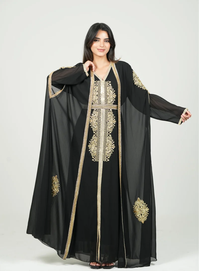 AL BENT AL SHARQIEH embroidered kaftan dress jalabia