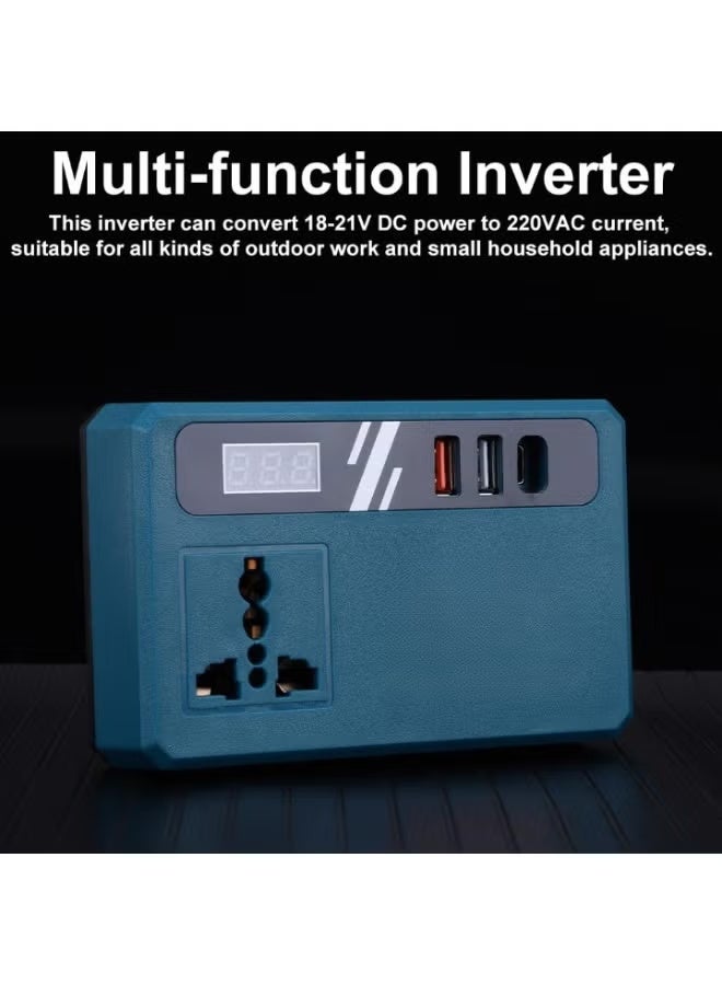 ELTRAZONE Intelligent Portable Power Inverter High Compatibility DC Converter 21V–180V to 220V AC with Fast Flash Charging, Anti Shock Protection, Stable Output for Home Travel Emergency Use - Image 5