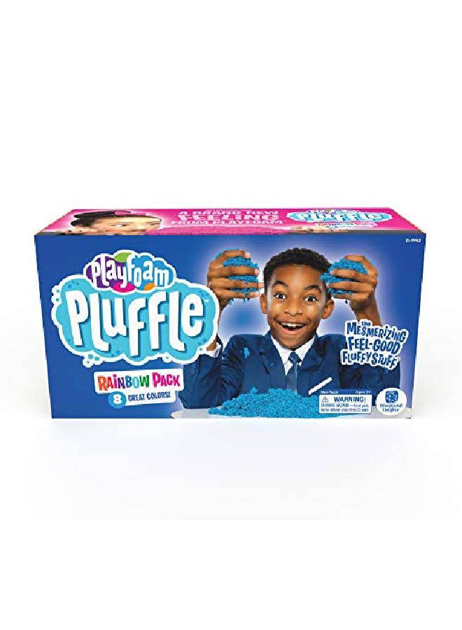 Educational Insights مجموعة من 8 ألوان من Playfoam Pluffle Rainbow غير سامة للعب الحسي للأطفال من سن 3 سنوات فما فوق - Image 1