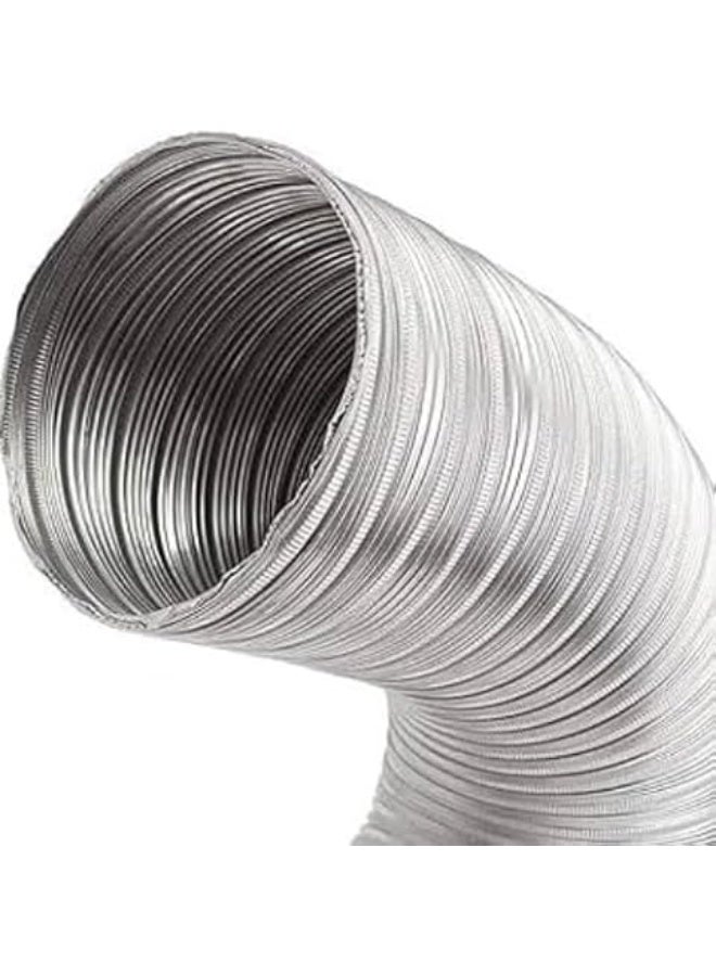 Hobby Kitchen Exhaust Hose - Hobby Cooker Chimney - 5 Inch - Flexible 5 Inch Aluminum Thermoplastic Expandable Hose - For Kitchen, Bathroom, Air Conditioner Extractor 2 Meters 5 Inch - Image 1