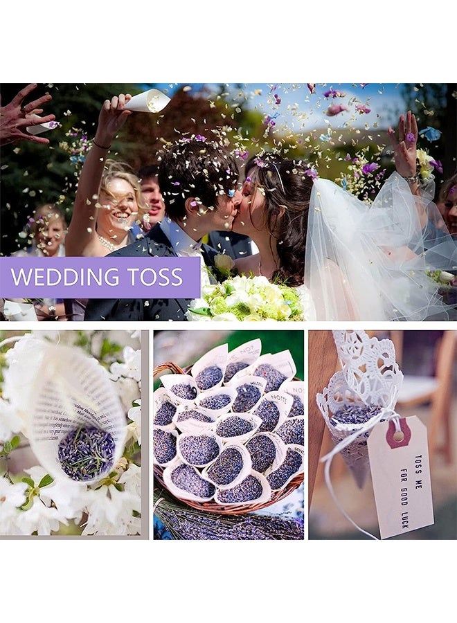 YJ 10-Piece Sachet With Dried French Lavender Flower Bud Set Purple 7x9cm - Image 5