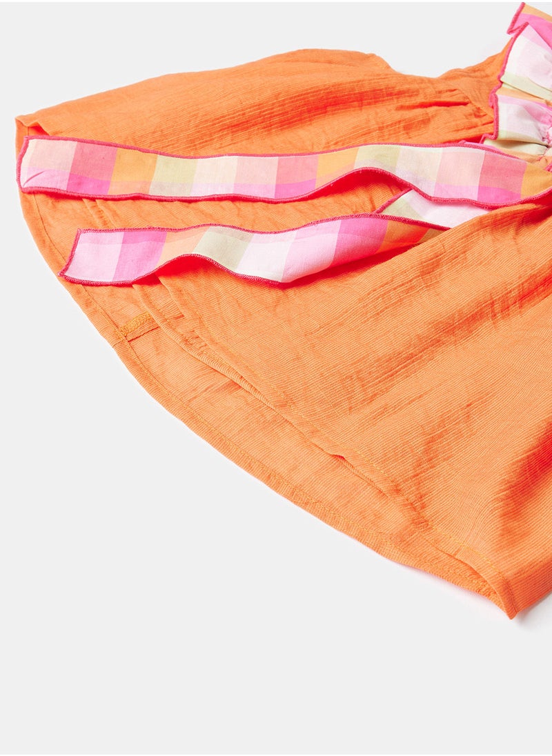 Jodi Mini - Embroidery Blouse with side belt - Image 1