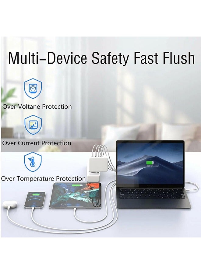 Ocean iPhone USB C Charger Cord, 60W Power Delivery PD Fast Charge Cable, 60W Dual Type C Fast Charging Line for iPhone 16/Plus/Pro/Pro Max, MacBook Pro/Air, iPad Pro/Air/Mini, Pixel, and More (2m White) - Image 3