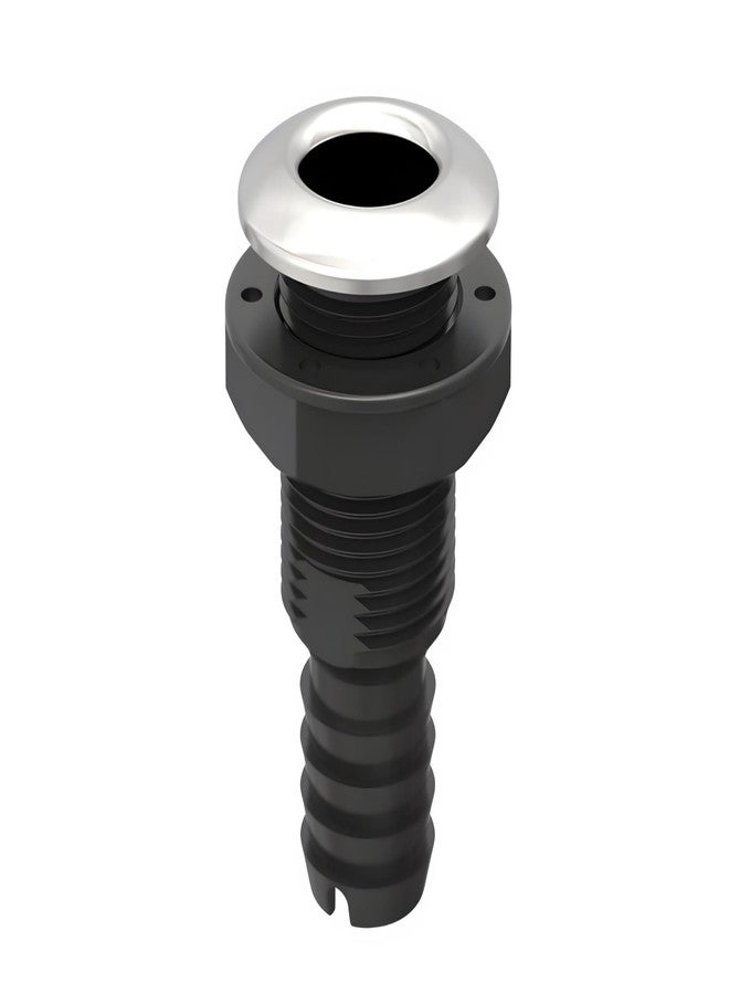 SEAFLO 1-1/8" 316 Stainless-Steel-Capped Thru Hull Through Hull 4-Year Warranty, Anti-Corrosion, Ultra-Durable with Built-in Check Valve, 4-Year Warranty (1-Pack) - Image 1