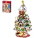 PANTASY Christmas Tree Building Block SetLarge Holiday Model with Builtin LED LightsCrystal Ball Topper Vintage TrainSnowmanGingerbread House  Mini OrnamentsFestive Decoration for AdultsKids - Image 2